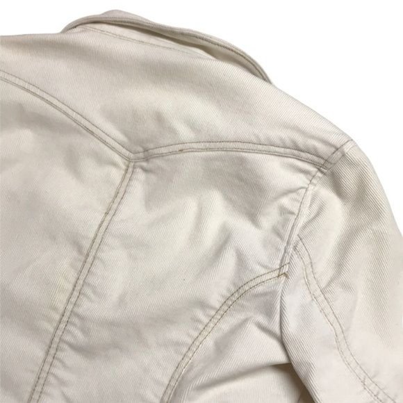 Aeropostale Cropped Corduroy Jacket Beige Size M - Picture 7 of 7